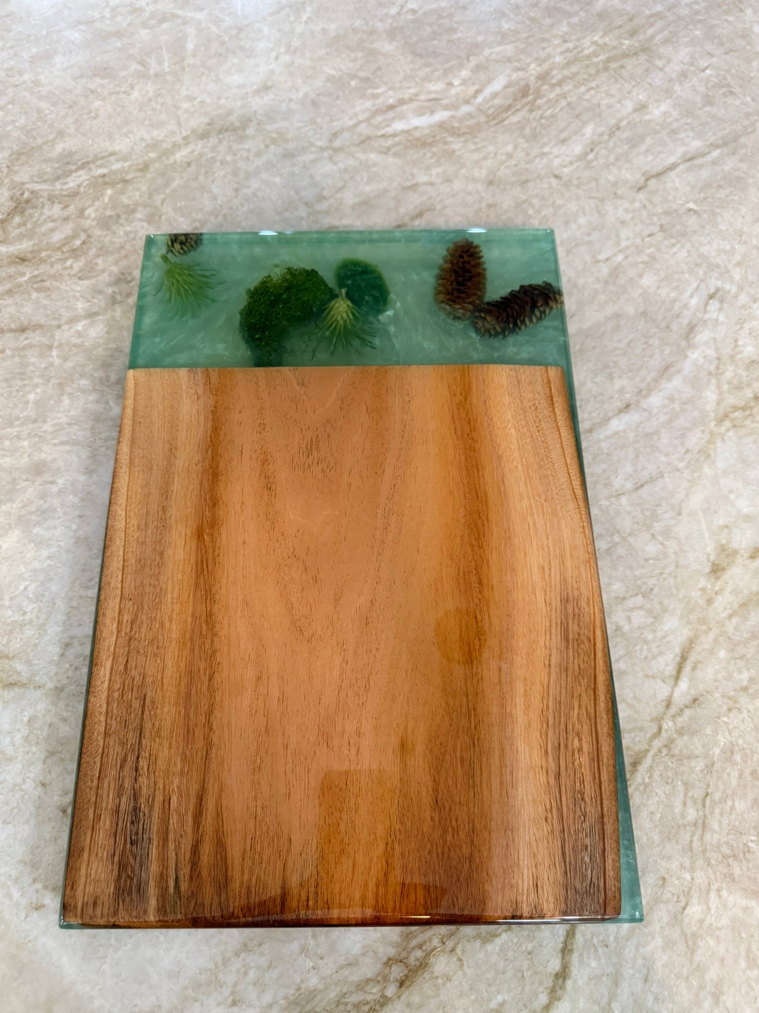 Iridescent Blue Green Epoxy