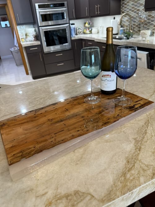 Keys Mahogany Board With Iridescent Epoxy